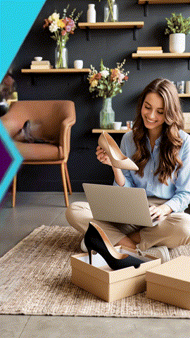 Animated Crestpay money transfer illustration